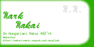 mark makai business card